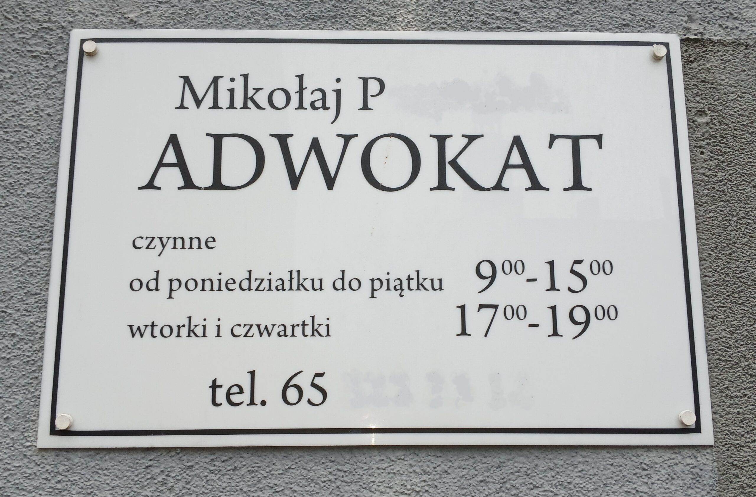 Wyrzucony z adwokatury